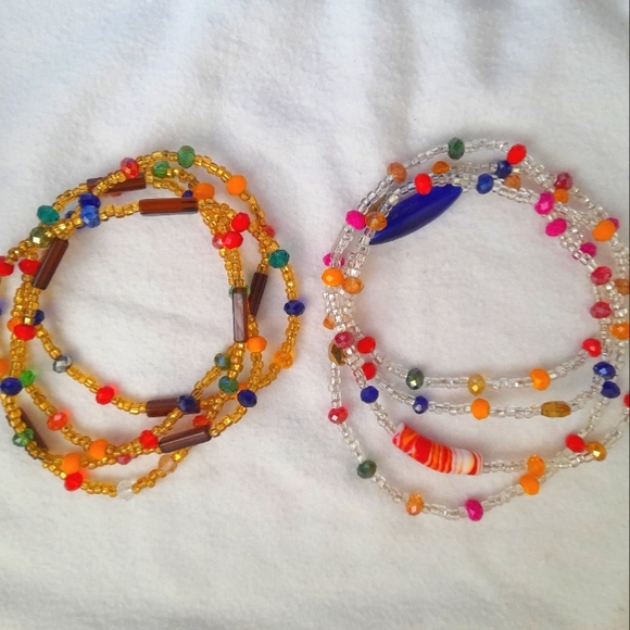 2❤4 $10 NEW 50" Multicolored Waist beads strings of seed beads! bracelets etc - Picture 2 of 6